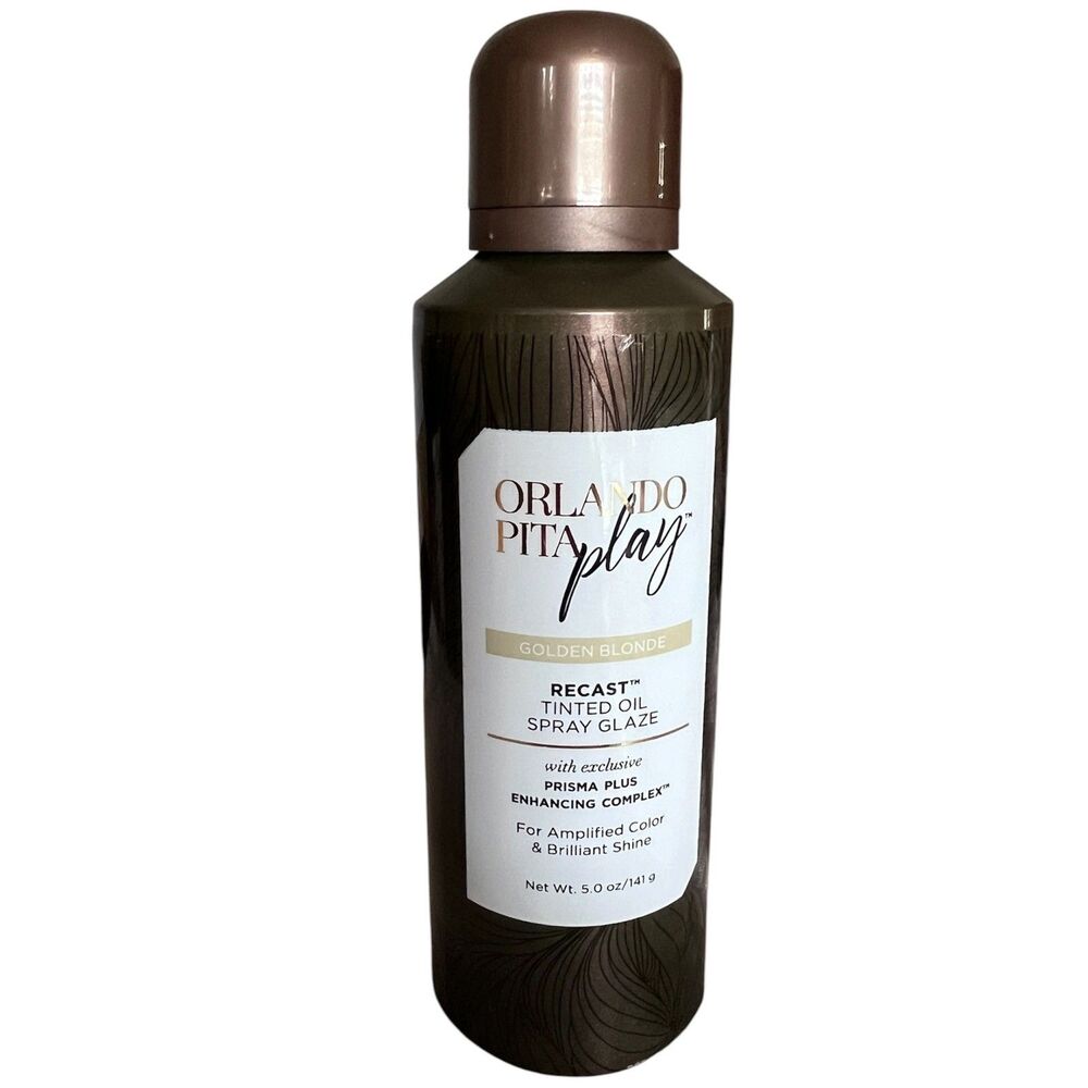 NEW Orlando Pita Play Golden Blonde Recast Tinted Oil Spray Glaze 5oz Hair Shine